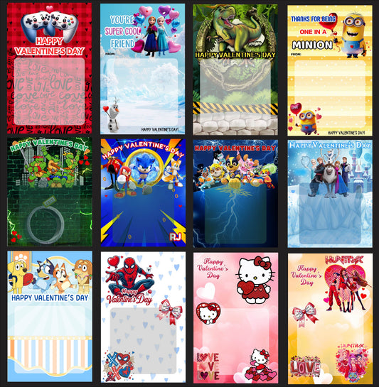 Valentine's Day Jumbo Cards Set 1 Half Sheet