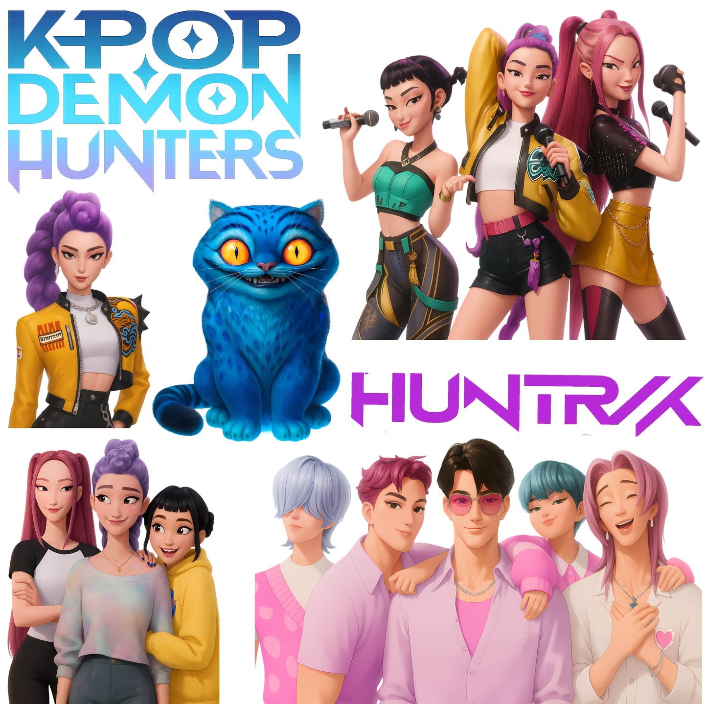 KPOP Set 1 Half Sheet Misc. (Must Purchase 2 Half sheets - You Can Mix & Match)