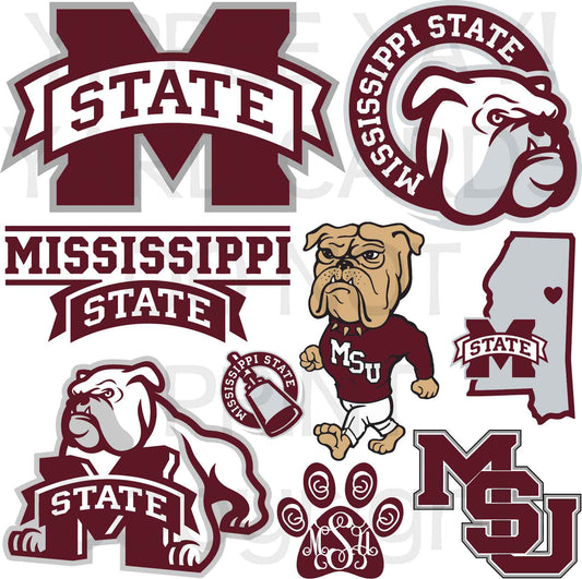 Mississippi State Half Sheet Misc. (Must Purchase 2 Half sheets - You Can Mix & Match)
