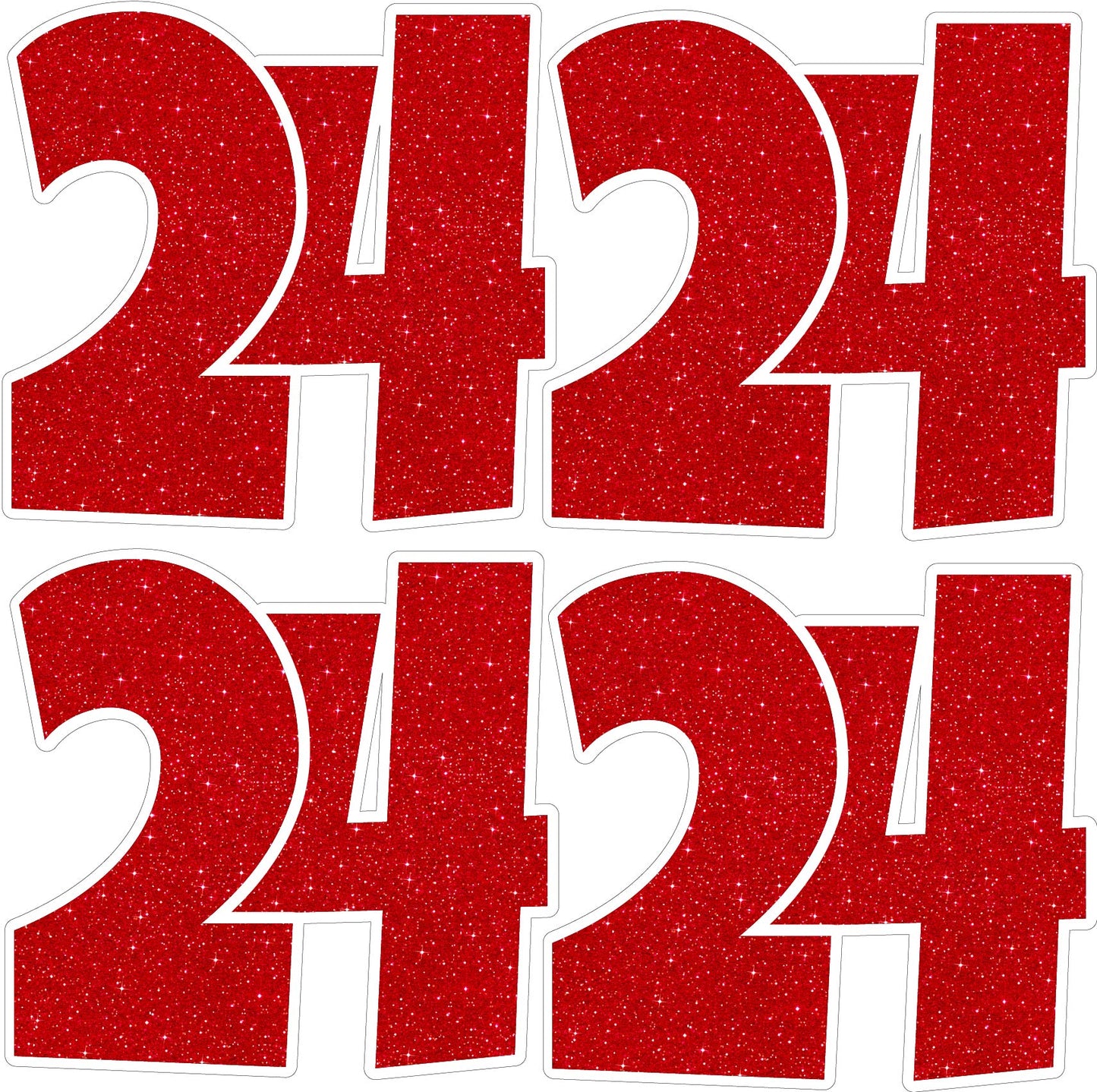 24 24 2024 Graduation Numbers - Pick the Color.