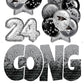 Graduation Flair Set 1 [Balloons, Congrats Ez Set, 2024 Numbers] - Choose 1 Color