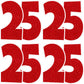 25 25 2024 Graduation Numbers - Pick the Color.