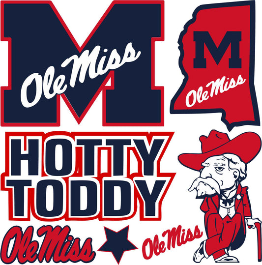 Ole Miss Sheet Misc. (Must Purchase 2 Half sheets - You Can Mix & Match) (Copy)