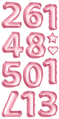 Pink Foil Numbers 23