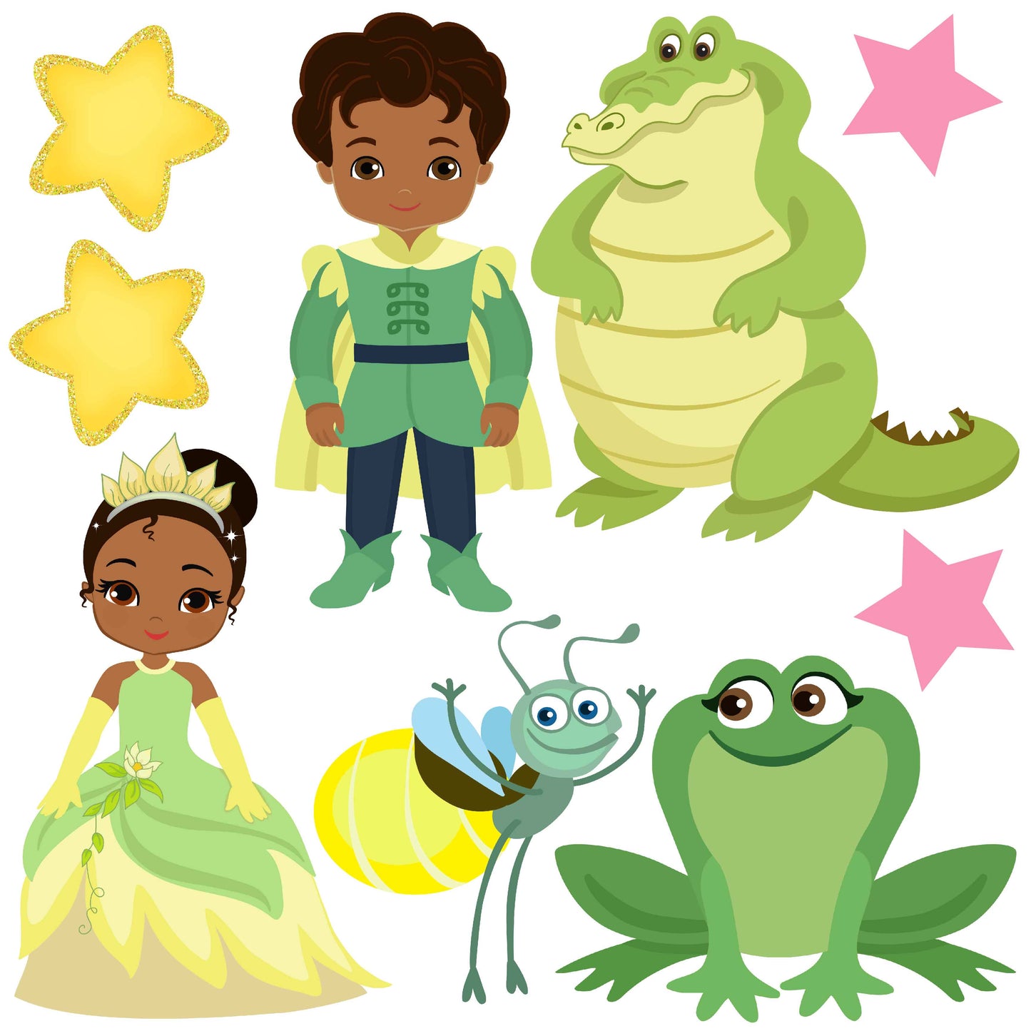 Princess and the Frog Half Sheet Misc. (Must Purchase 2 Half sheets - You Can Mix & Match)