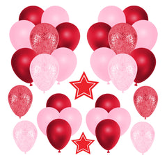 Red and Pink Balloons Half Sheet Misc. (Must Purchase 2 Half sheets - You Can Mix & Match)