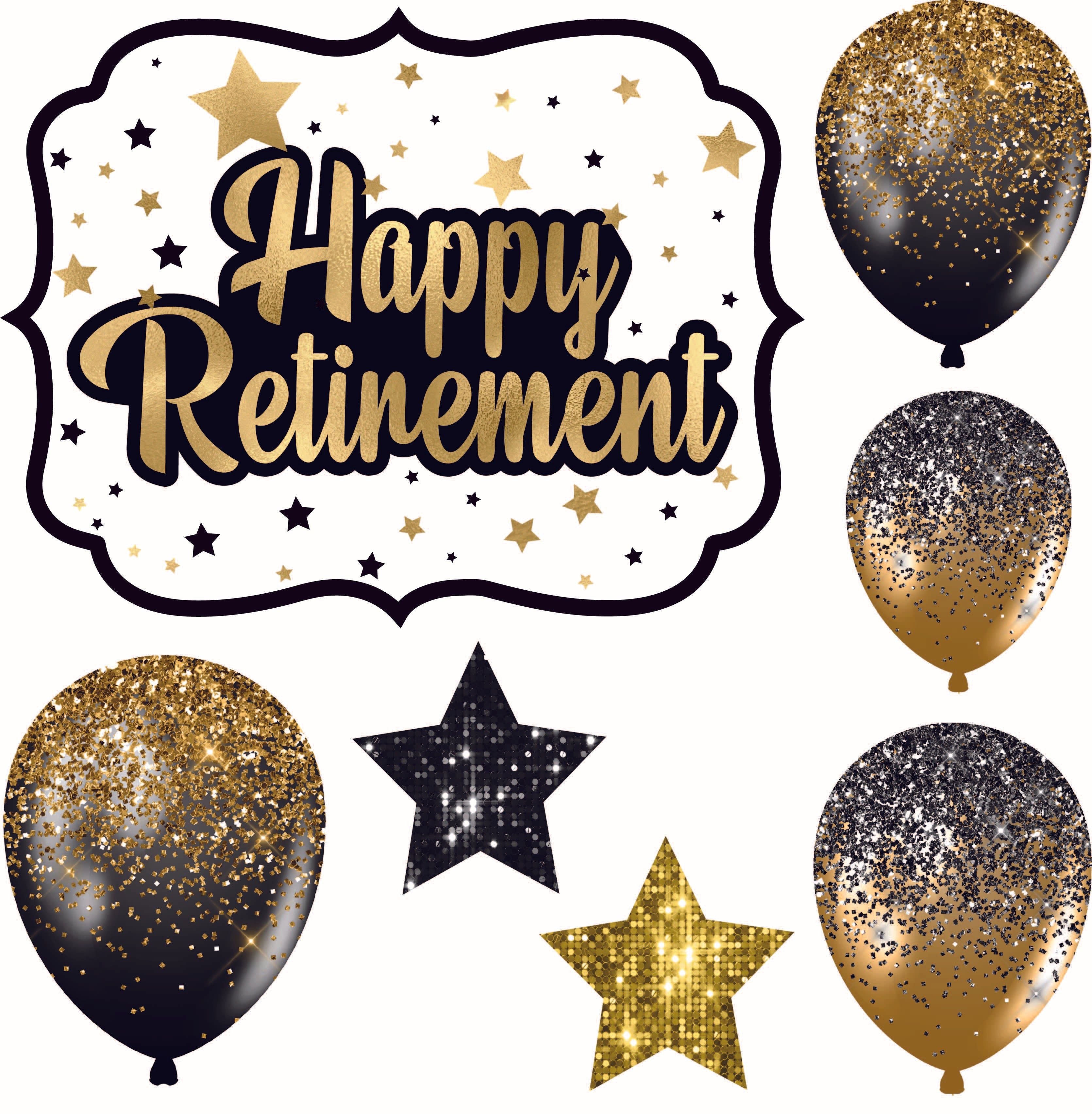 Happy Retirement Set 3 Half Sheet – Yippee Yay! Yard Cards