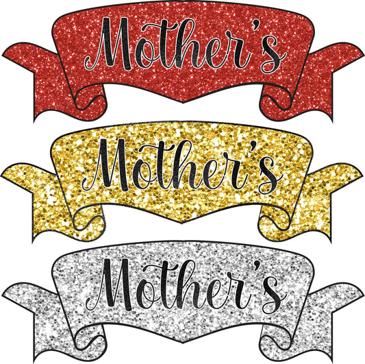 Ribbons Banners Mother's Day Set 1 Half Sheet Misc. (Must Purchase 2 Half sheets - You Can Mix & Match)