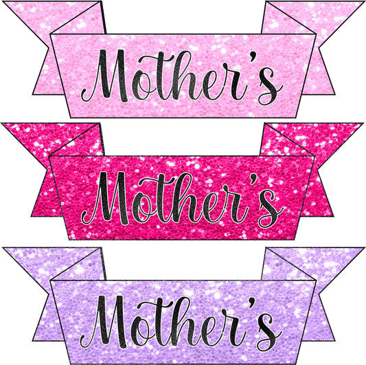 Ribbons Banners Mother's Day Set 3 Half Sheet Misc. (Must Purchase 2 Half sheets - You Can Mix & Match)