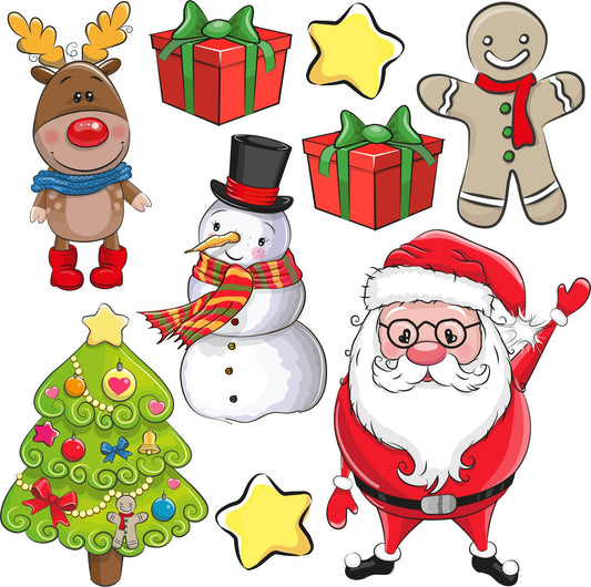 Santa and Friends LS Half Sheet