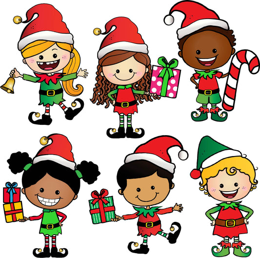 Santas Elves Half Sheet