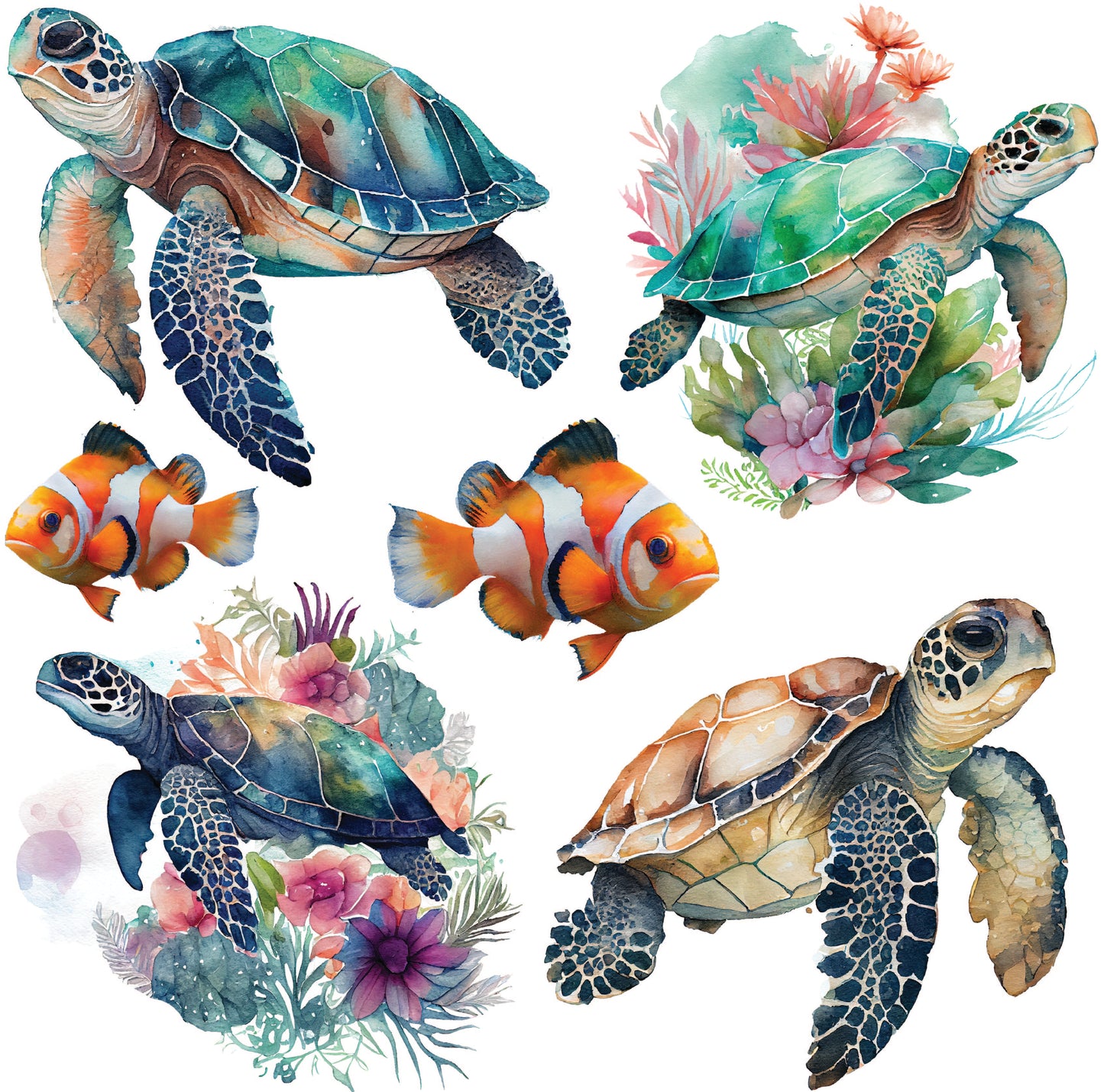 Sea Turtles Half Sheet Misc.