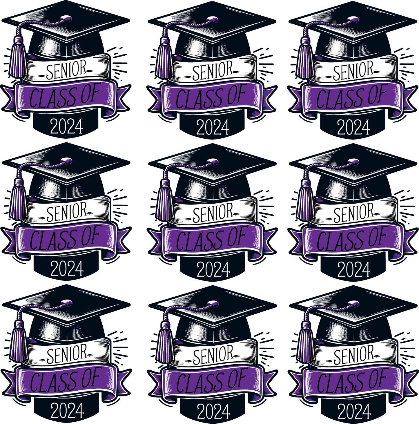 Graduation Class of 2024 Keepsake  - Half Sheet Misc. (Must Purchase 2 Half sheets - You Can Mix & Match) (Copy) (Copy)