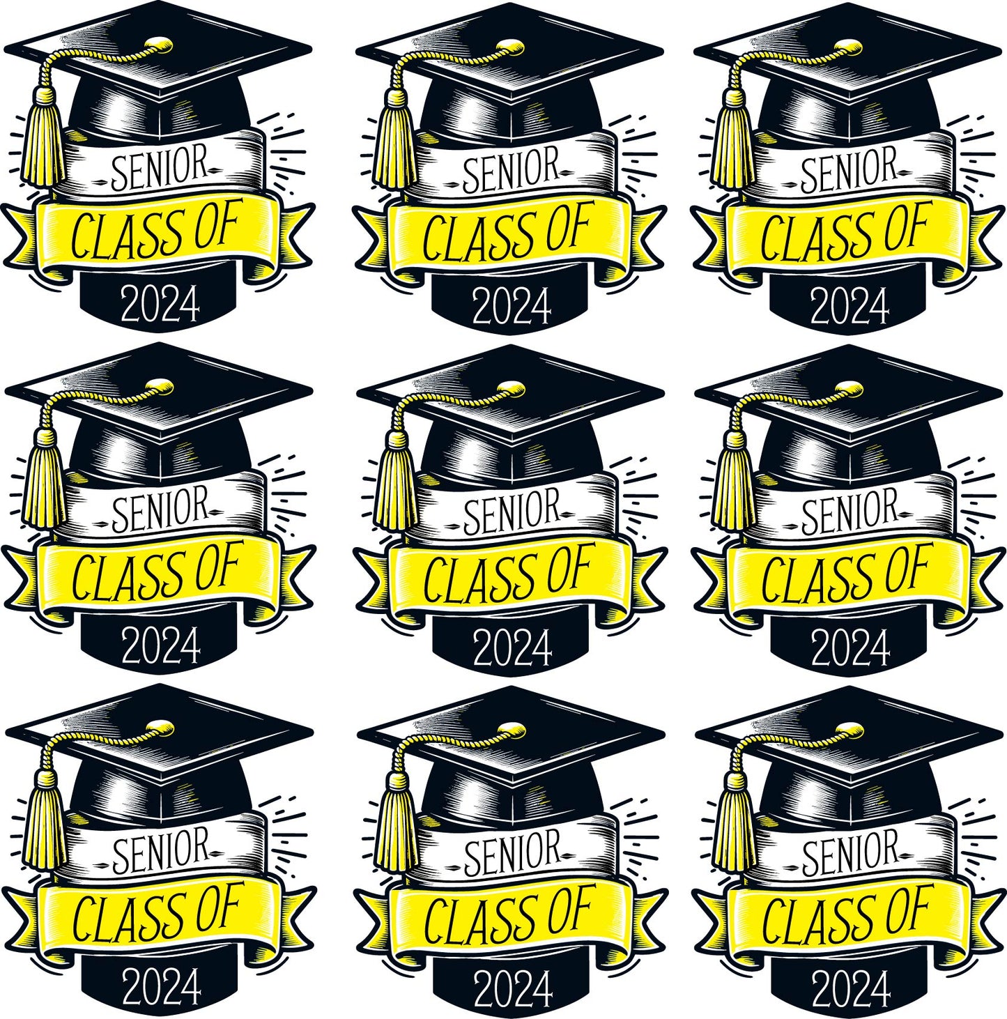Graduation Class of 2024 Keepsake  - Half Sheet Misc. (Must Purchase 2 Half sheets - You Can Mix & Match) (Copy) (Copy)