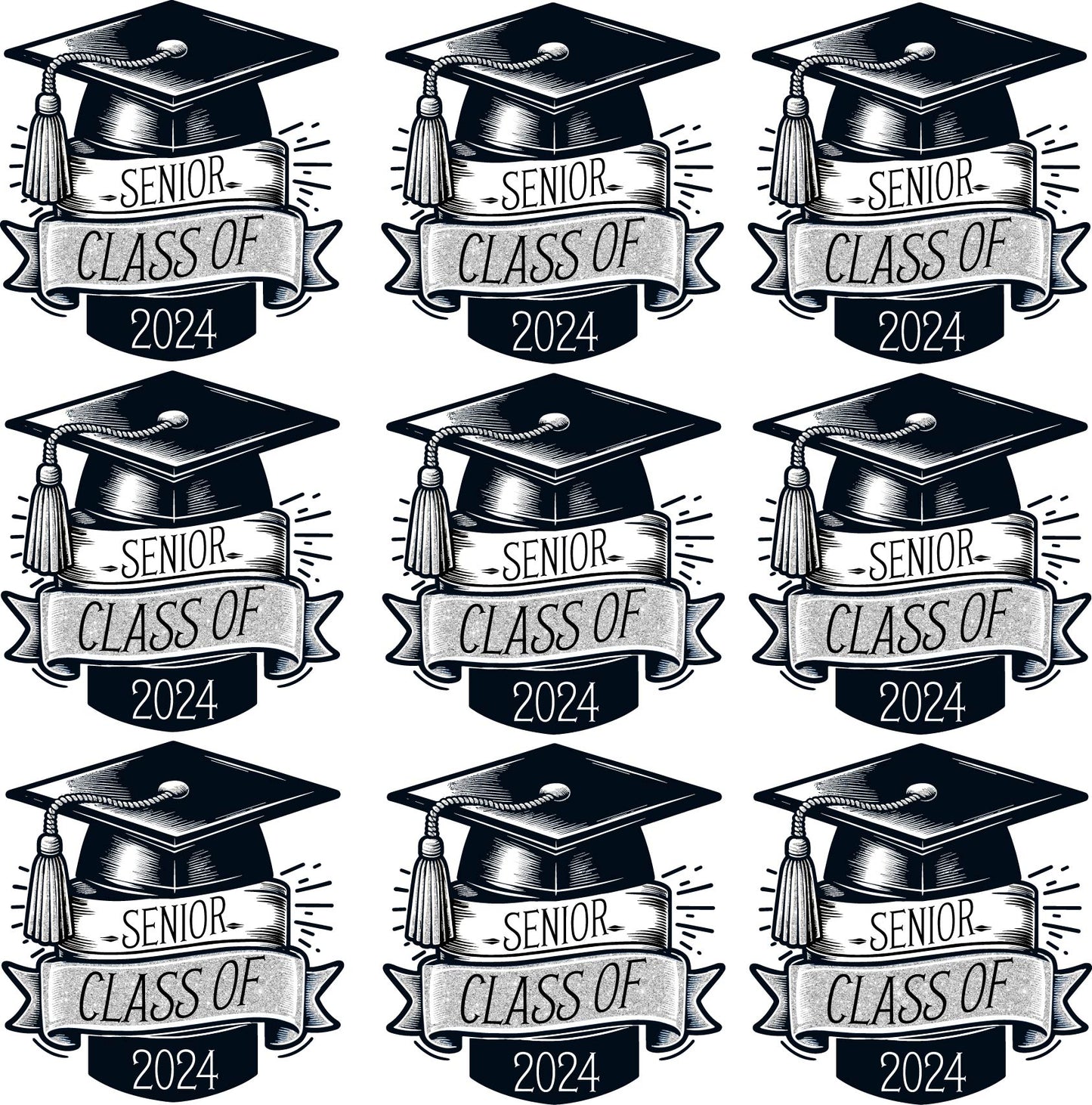 Graduation Class of 2024 Keepsake  - Half Sheet Misc. (Must Purchase 2 Half sheets - You Can Mix & Match) (Copy) (Copy)