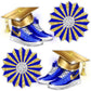 Graduation Cap Shoes and Fans (Diamonds) - Half Sheet Misc.