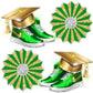 Graduation Cap Shoes and Fans (Diamonds) - Half Sheet Misc.