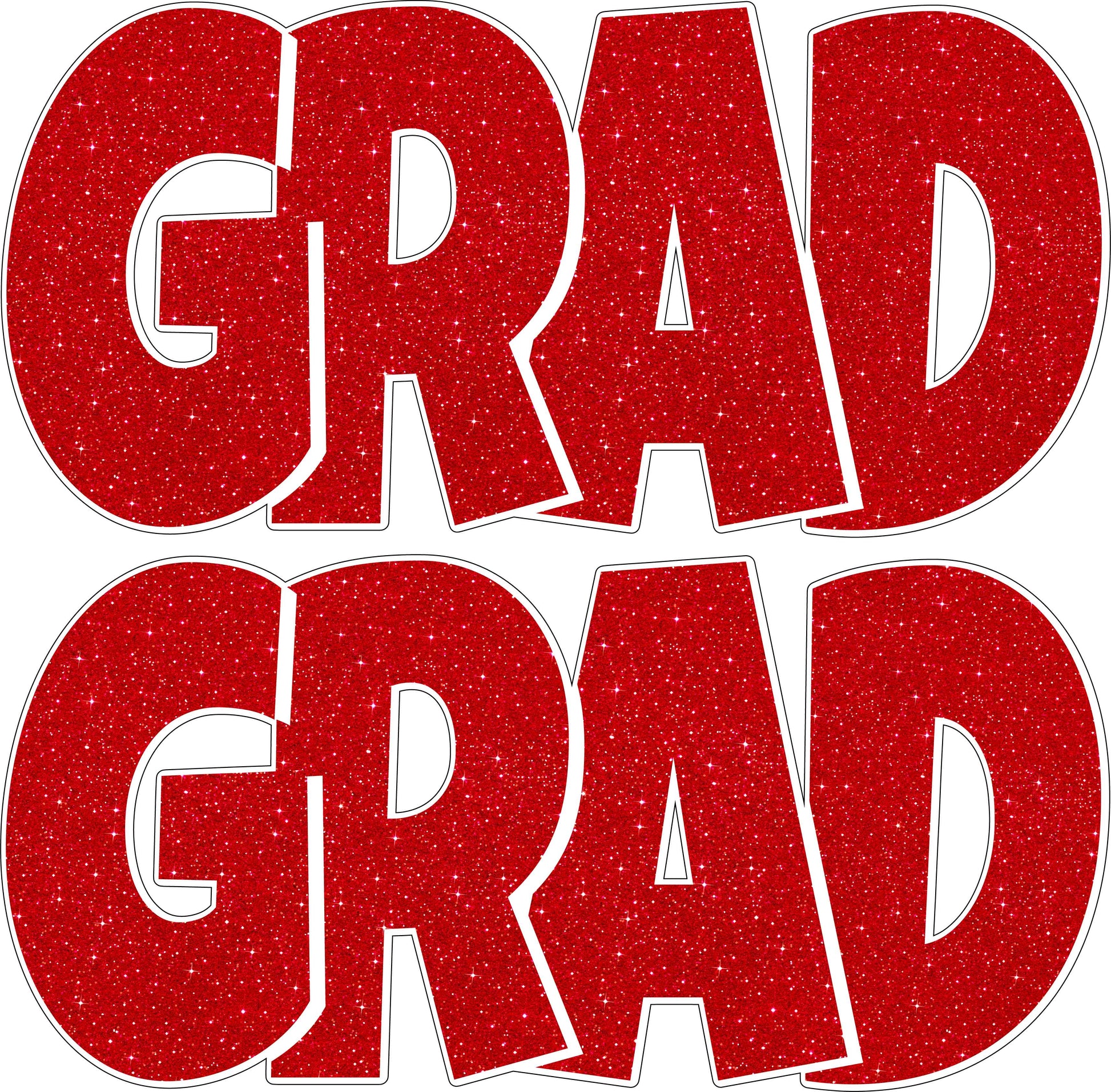 Grad x 2 Half Sheet Misc. – Yippee Yay! Yard Cards