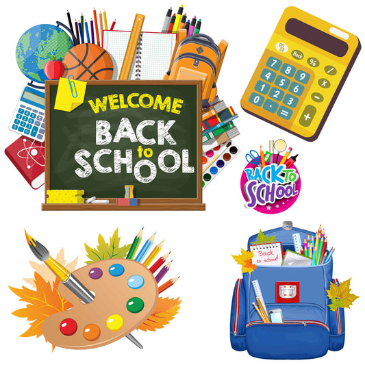 School - Back to School - Welcome Back Sign Kids - Half Sheet Misc. (Must Purchase 2 Half sheets - You Can Mix & Match)
