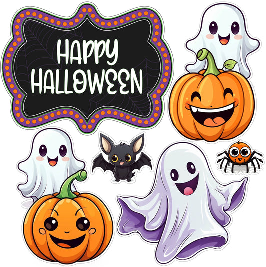 Halloween Set 11 Half Sheet Misc. Happy Halloween (Must Purchase 2 Half sheets - You Can Mix & Match)