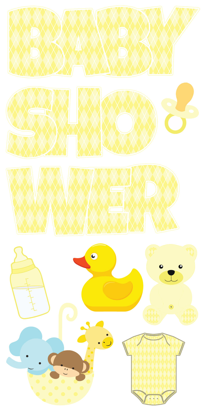 Baby Shower Ez Set Yellow