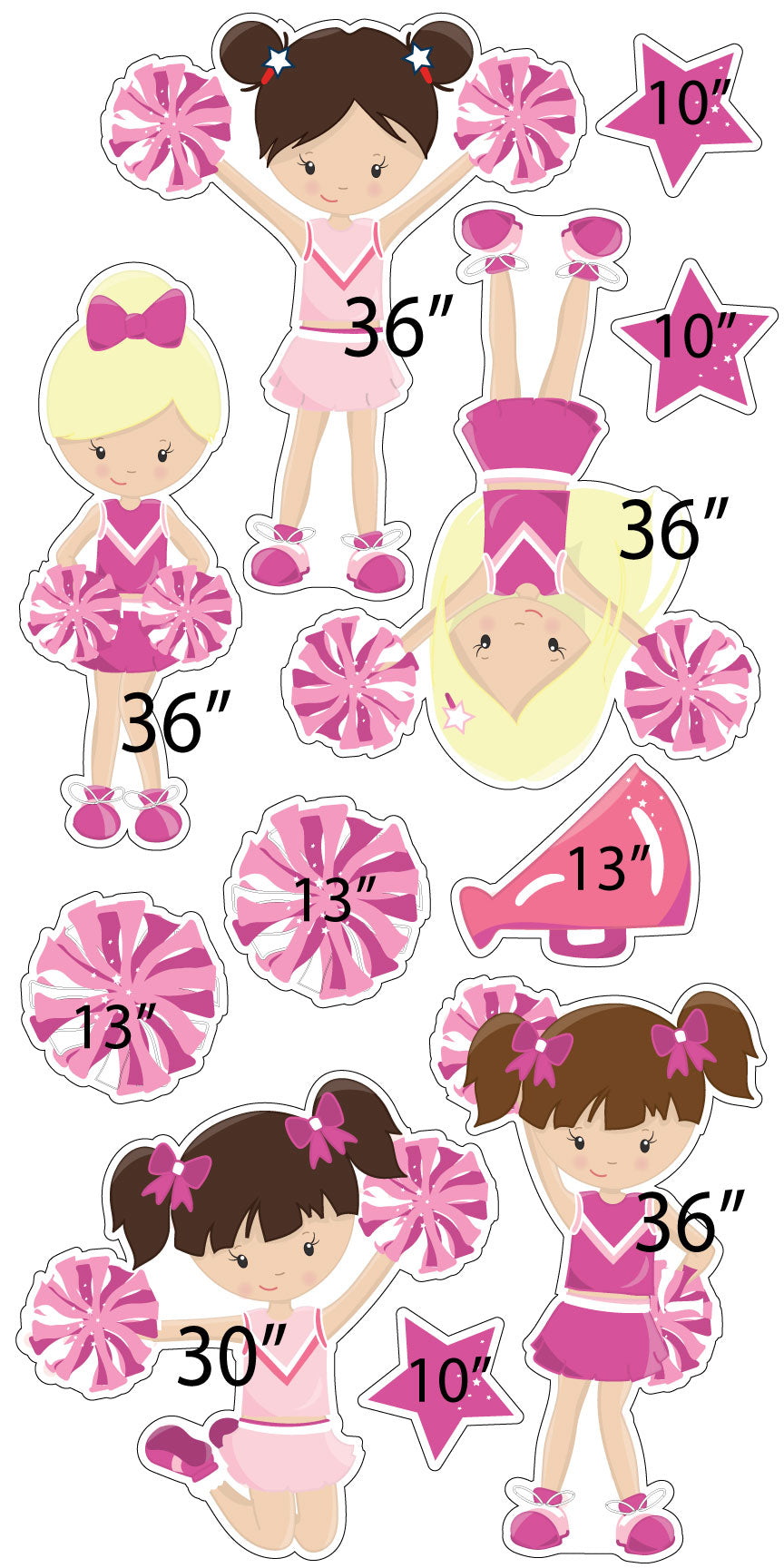 Cheerleaders - Pink, Set 2