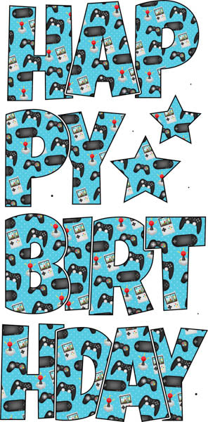 Gamer Package Flair and Happy Birthday Ez Set