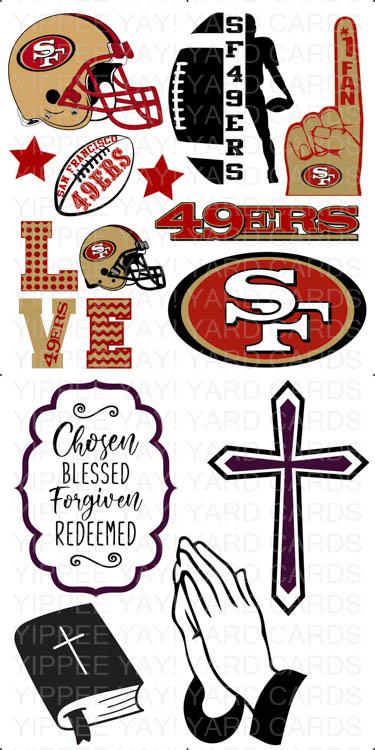 49ers and Religious Set 2 Combo Sheet