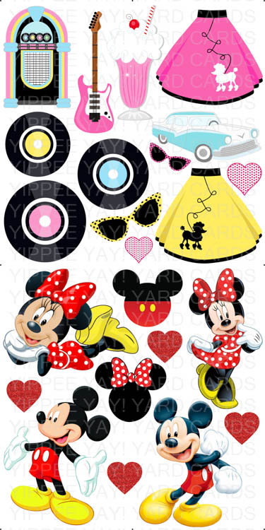 50's and Mickey and Minnie Combo Sheet