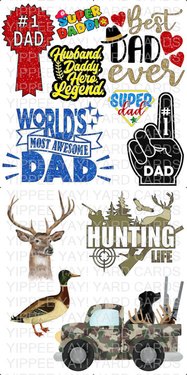 Dad Sayings and Dad Hunting Combo Sheet