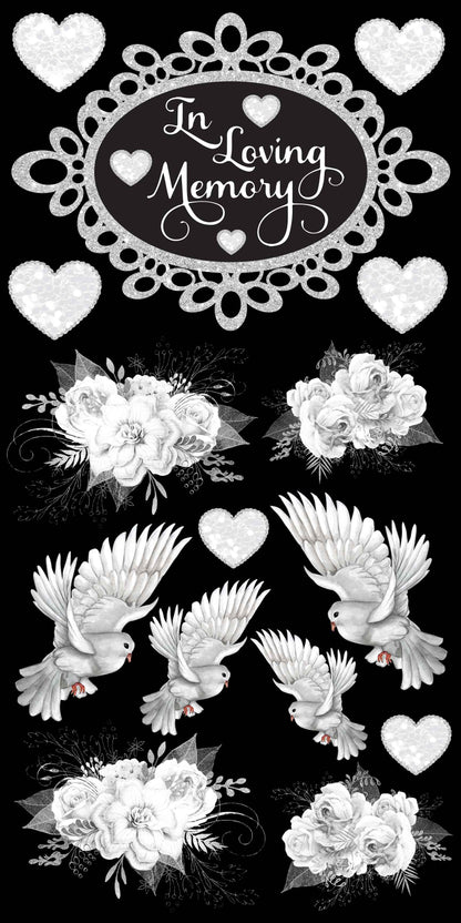 In Loving Memory - White Silver Doves
