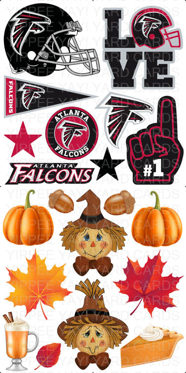 Atlanta Falcons and Fall Set 2 Balloon Skirt & Balloon Arch