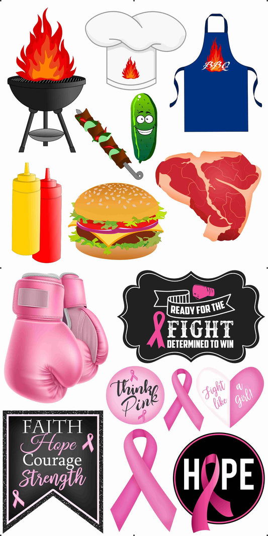 BBQ and Breast Cancer Combo Sheet