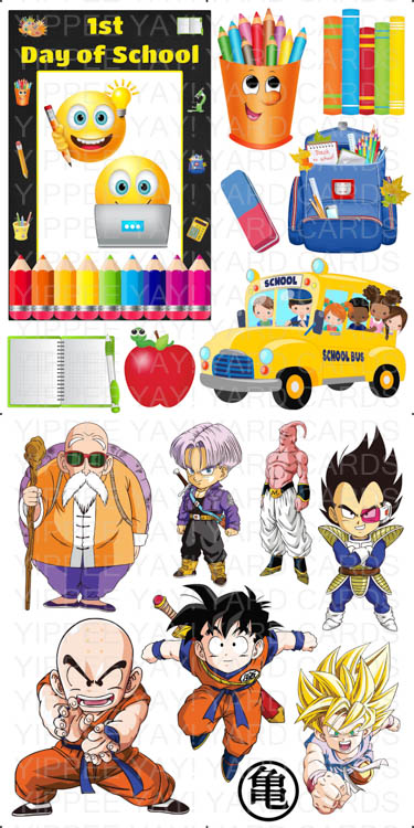Back to School Set 3 and Dragon Ball Combo Sheet