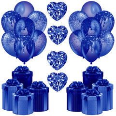 Blue Balloons and Presents Half Sheet