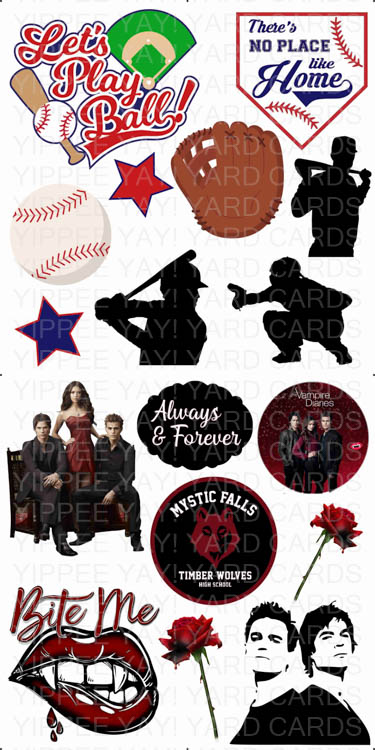 Baseball and Vampire Diaries Combo Sheet