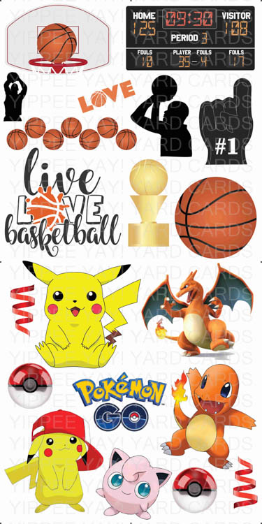 Basketball and Pokemon Combo Sheet