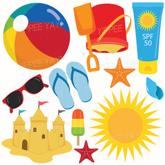 Beach Theme Half Sheet Misc. (Must Purchase 2 Half sheets - You Can Mix & Match)