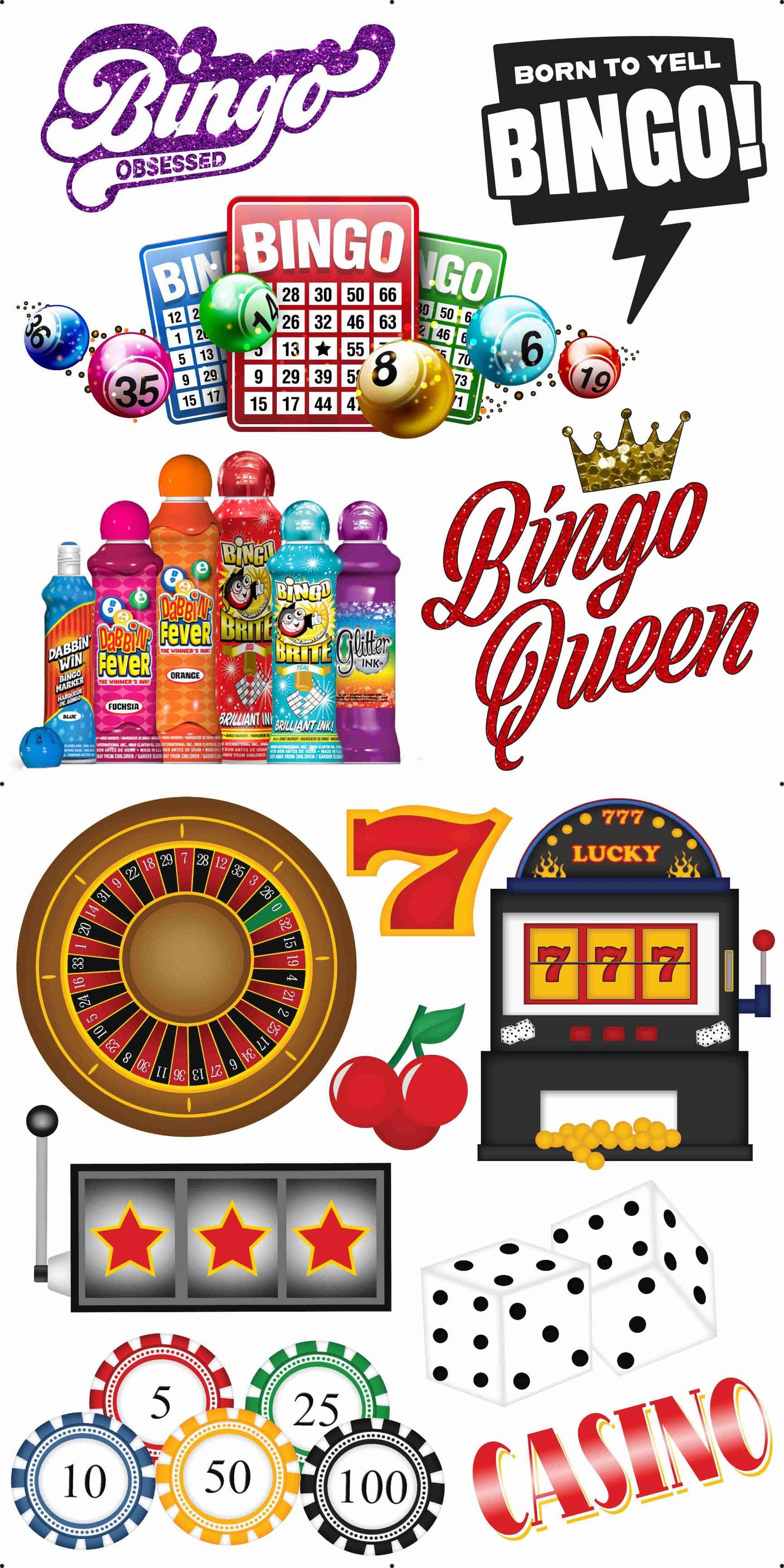 Bingo and Casino Set 2 Combo Sheet