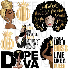 Black Girl Woman Man Magic -Diva - Half Sheet Misc.