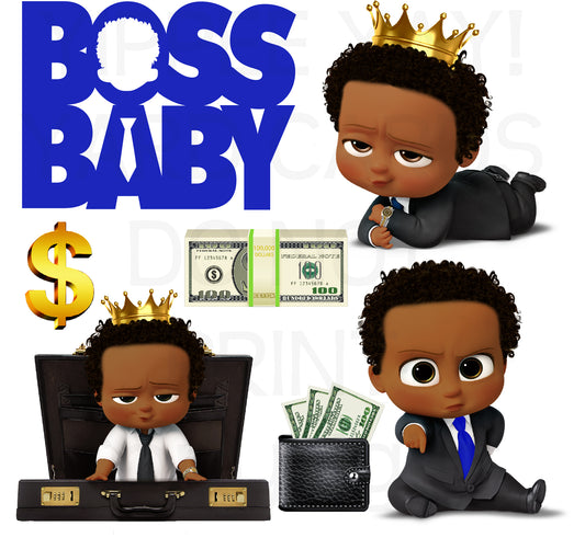 Boss Baby Boy Half Sheet Misc. (Must Purchase 2 Half sheets - You Can Mix & Match)