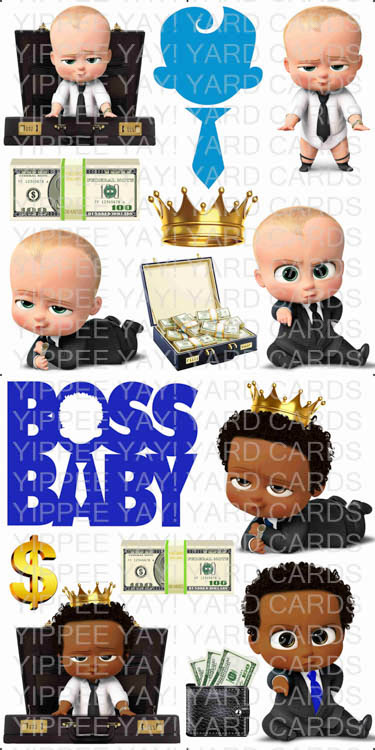 Boss Baby Boy 1 and 2 Combo Sheet