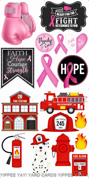 Breast Cancer and Firefighter 1 Combo Sheet