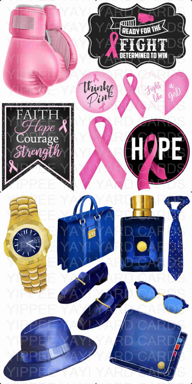 Breast Cancer and Mens Fashion Combo Sheet