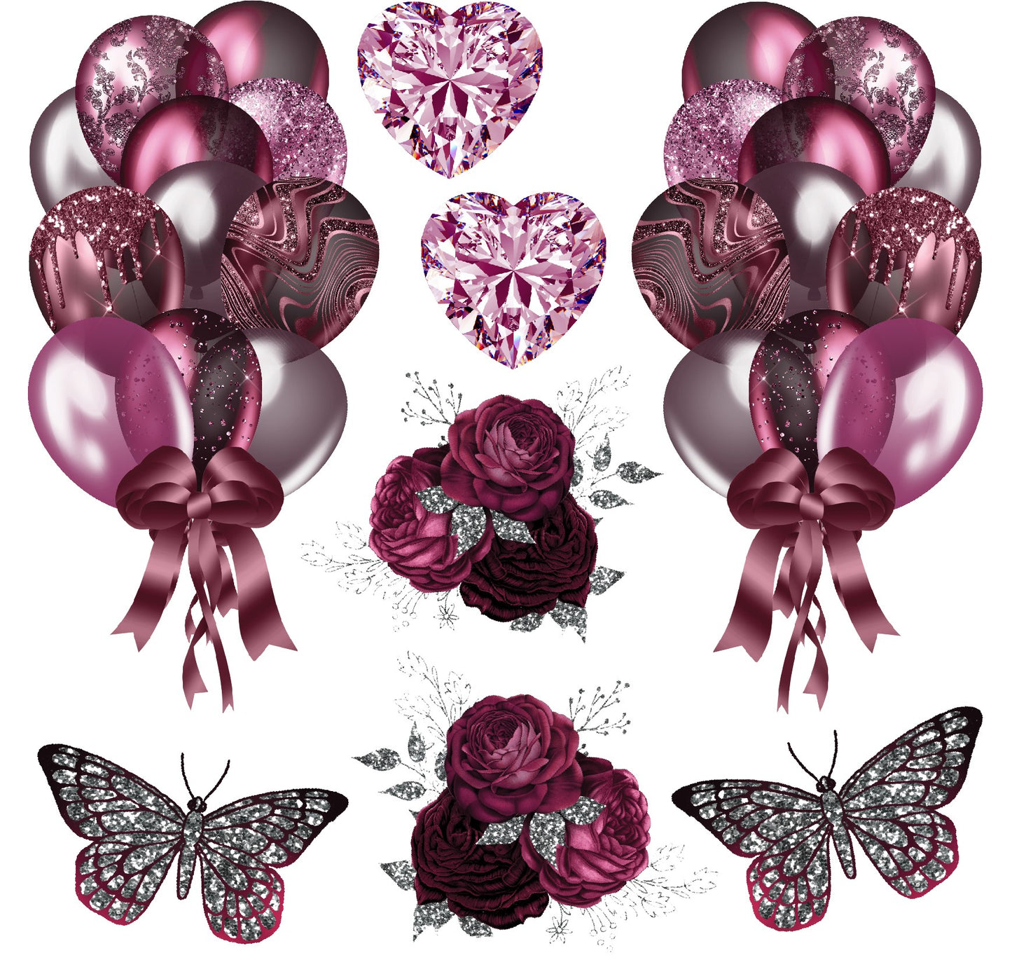 Burgundy Half Sheet (Must Purchase 2 Half sheets - You Can Mix & Match)