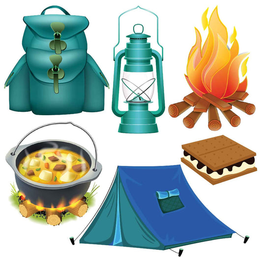 Camping Set 1 Half Sheet Misc. (Must Purchase 2 Half sheets - You Can Mix & Match)