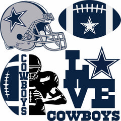 Dallas Cowboys Set 2 Half Sheet Misc. (Must Purchase 2 Half sheets - You Can Mix & Match)