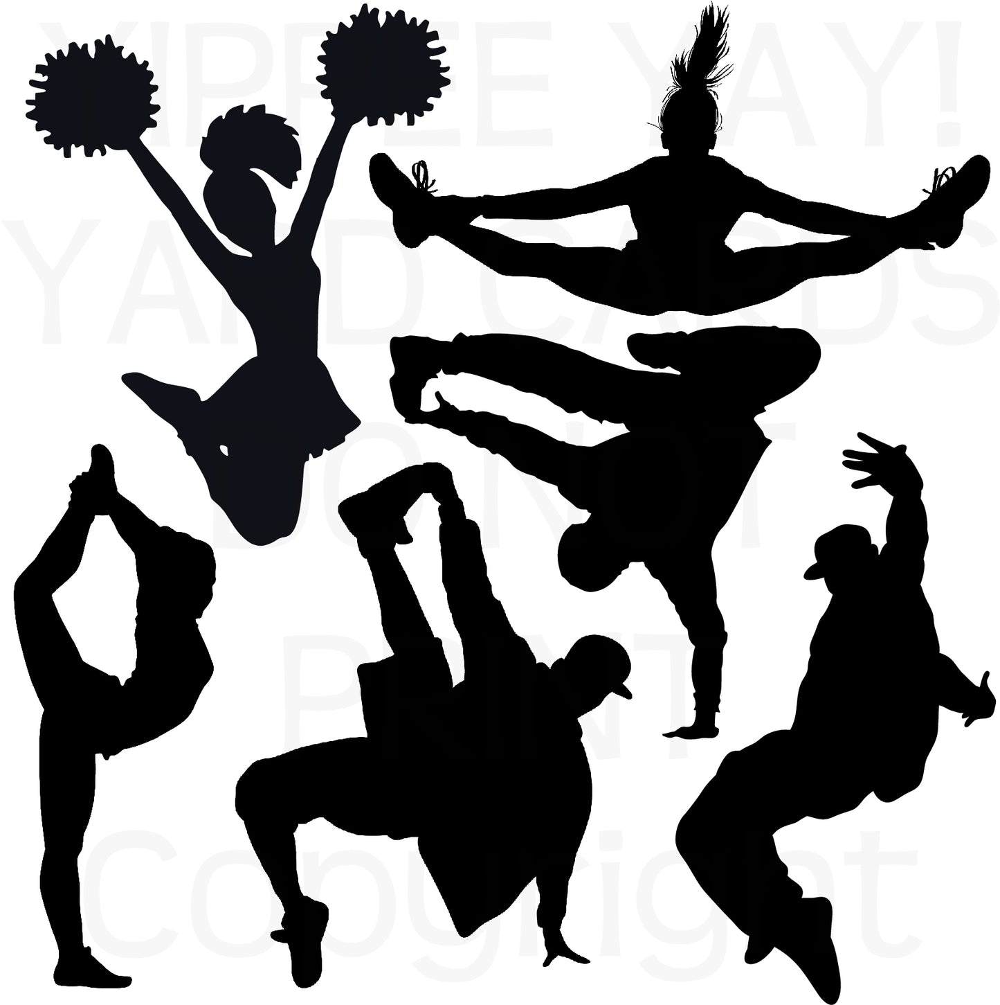 Cheerleading and Dance - Half Sheet Misc. (Must Purchase 2 Half sheets - You Can Mix & Match)