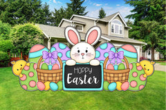 Hoppy Easter Set 2 Half Sheet - 3 Piece Set Up with 2 Extra Matching Eggs