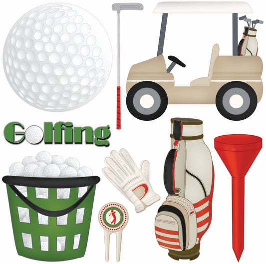 Golf Half Sheet Misc. (Must Purchase 2 Half sheets - You Can Mix & Match)